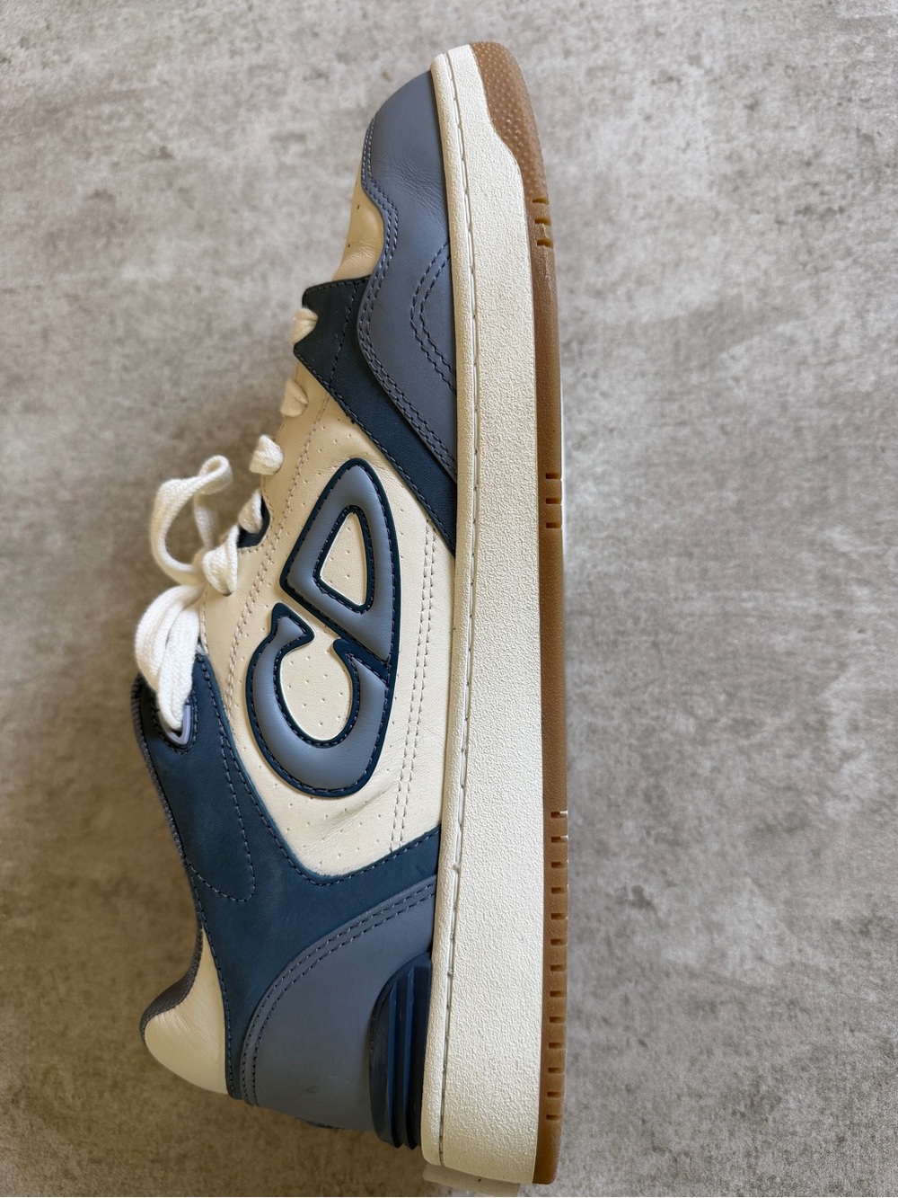 Dior B27 Low-Top Sneakers in Navy & White - Picture 6 of 13